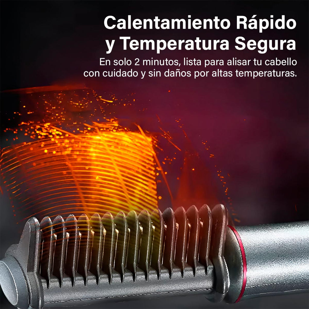 Cepillo Alisador Plancha Cabello KM-559